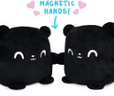 - Plushmates - Magnetic Reversible Plushies That Hold Hands When Happy - Black Bear - Huggable and Soft Sensory Fidget Toy Stuffed Animals That Show Your Mood - Gift for Kids and Adults!