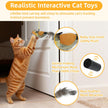 Interactive Cat Toys Bird - Realistic Cat Interactive Toys for Indoor Cats with Catnip and Feather, 3 Pack Hanging Chirping Bird Cat Toy, Bored Kitten Kicker Chase Exercise Door Frame Toy