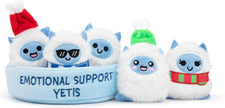 Emotional Support Puppies by Relatable, Cuddly Stuffed Animals, Plushies, and Cute Stuff, Great Gift Ideas for Loved Ones of All Ages, Includes 5 Plushies with Carrying Basket