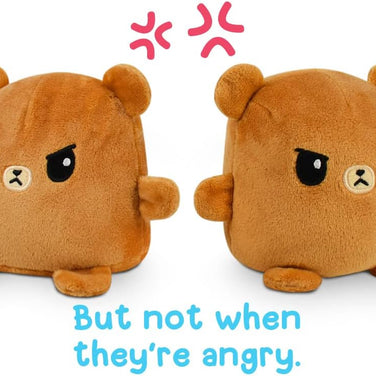 - Plushmates - Magnetic Reversible Plushies That Hold Hands When Happy - Brown Bear - Huggable and Soft Sensory Fidget Toy Stuffed Animals That Show Your Mood - Gift for Kids and Adults!
