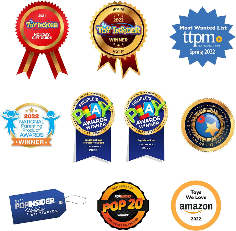 Original Mystery 3-Pack (8-Inch) – Official Jazwares Plush (Medium-Sized)