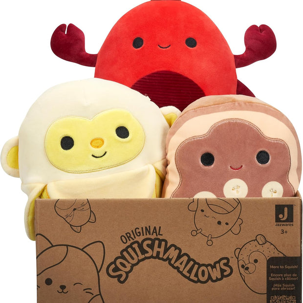 Original Mystery 3-Pack (8-Inch) – Official Jazwares Plush (Medium-Sized)