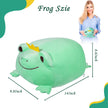 Soft Plushies Gifts for Kids Girls Boys, Cute Frog Plush Hugging Pillow, Realistic Wildlife Stuffed Animals Deocrtion