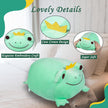 Soft Plushies Gifts for Kids Girls Boys, Cute Frog Plush Hugging Pillow, Realistic Wildlife Stuffed Animals Deocrtion