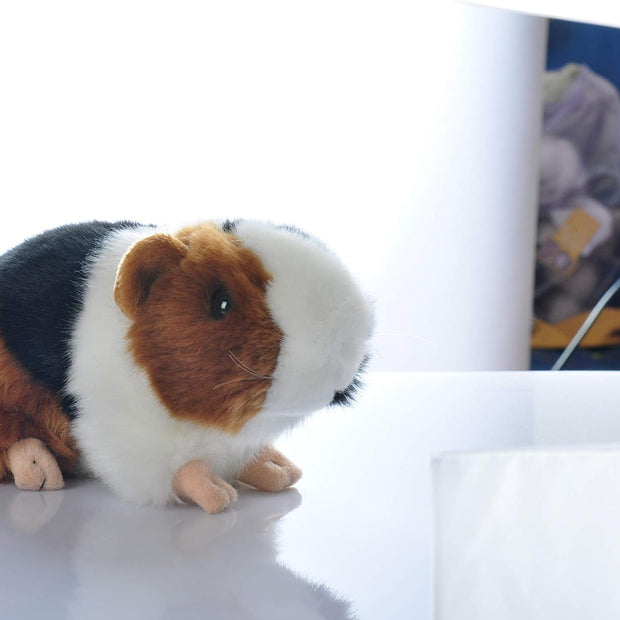 8 Inch Guinea Pig Plush Toy Stuffed Animal Toy Plush Animal Doll (Black)