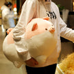 Soft Fat Pig Plush Hugging Pillow,Cute Piggy Stuffed Animal Doll Toy Gifts for Bedding, Kids Birthday, Valentine, Christmas (Pink, 19.7
